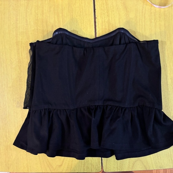 club Monaco black tube top  suit material - Picture 3 of 5